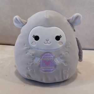 Squishmallow 8 inches Sophie Gray lamb holding an Easter egg